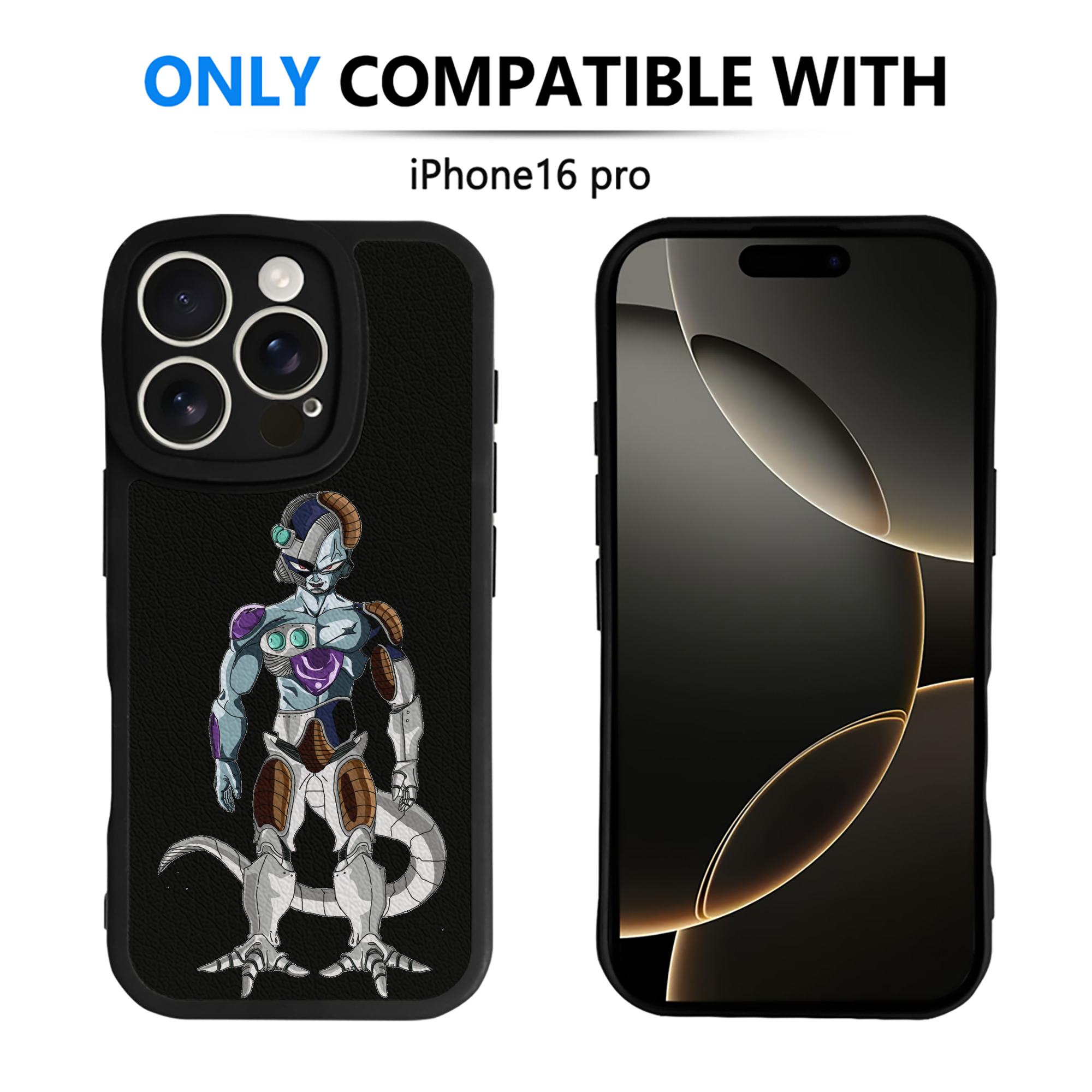 （画像用） ドラゴンボール クウラ DRAGON BALL Cooler Coora 【iPhone 16シリーズ対応】シリコンスマホケース（レザー調） 材質：シリコン